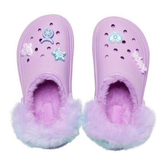 AESPA X CROCS Stomp Lined Clog Pastel Pink Blue Purple - Picture 2 of 8